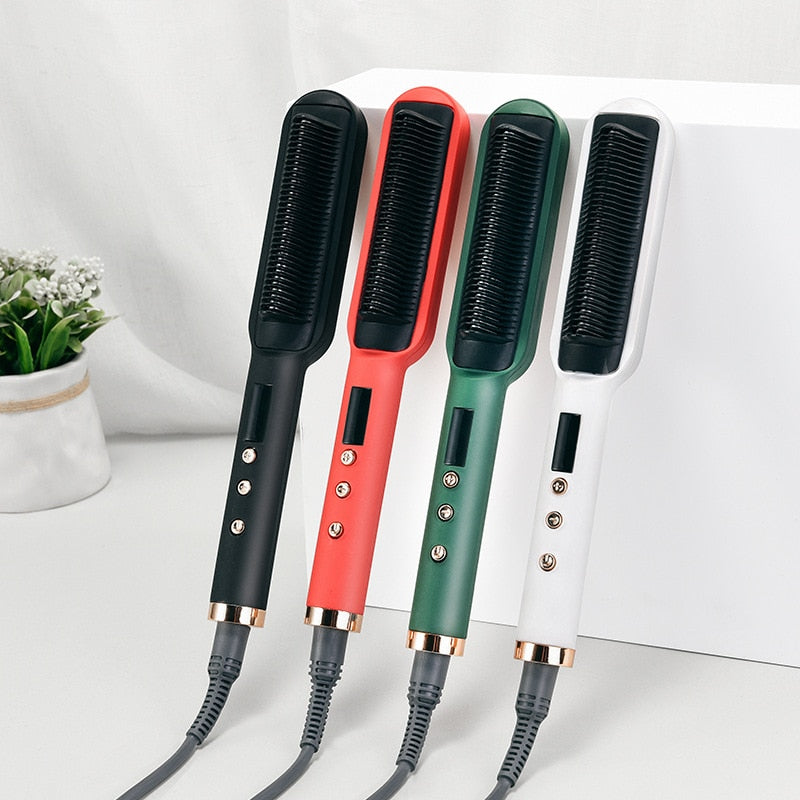 pente modelador e alisador STRAIGHTENER-MAX  peteie-se e alise e modele seu cabelo ao mesmo tempo.